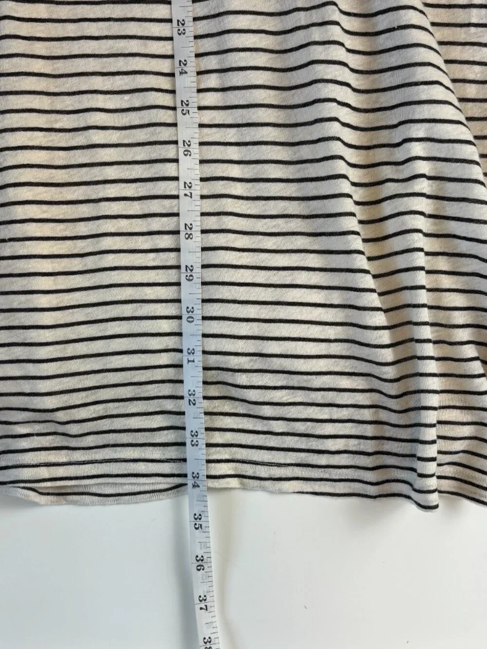Bundle 2/$30! Dolan Left Coast Linen Stripe Ruched Dress Size Small EUC - Picture 13 of 13